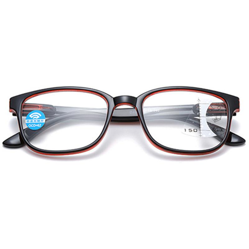 

Sunglasses Progressive Multifocal Reading Glasses Men Women Square Anti Blue Light Frame Near Far Sight Diopter 1.0 1.5 2.0 2.5 3.0Sunglasse