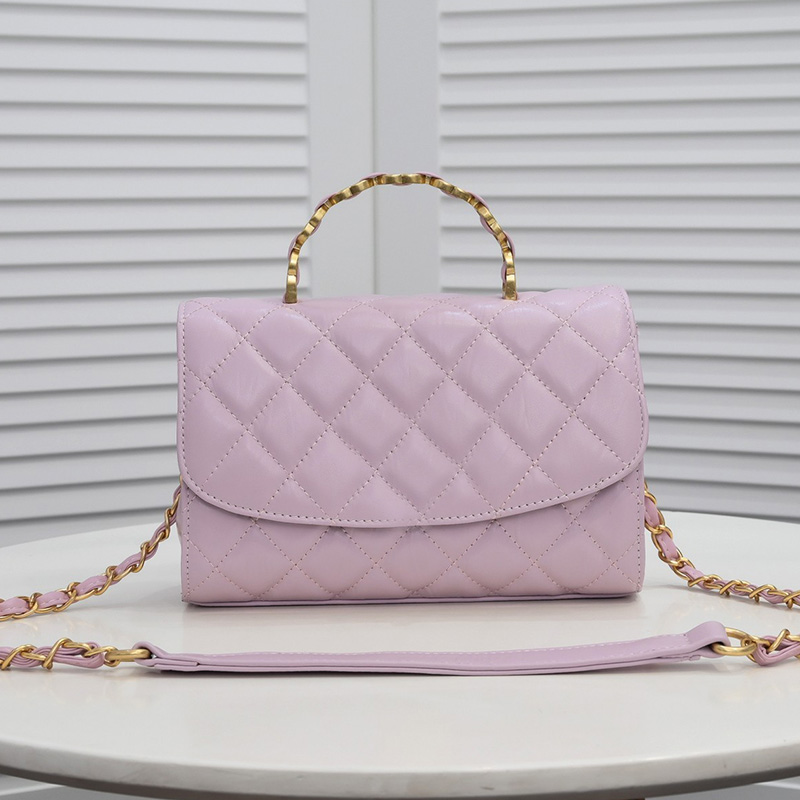 

CC Bag Shoulder Bags Classic Mini Flap Top Handle Tote Bags Quilted Gold Hardware Matelasse Chain Crossbody Shoulder Large Capacity Multi Po, Box