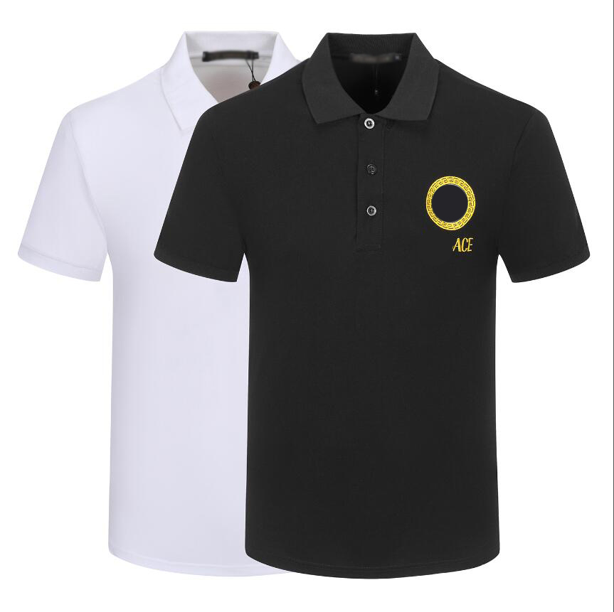 

2022 designer stripe polo shirt t shirts grid polos Original single led mens High street fashion horse polo luxury T-shirt #353 Men, White