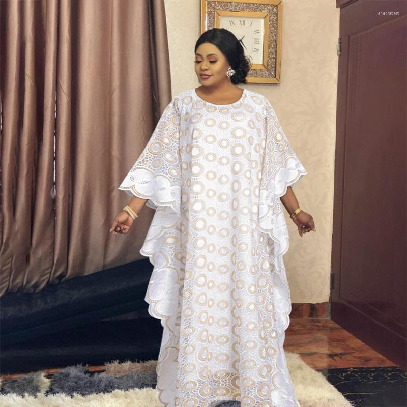 

Plus Size Dresses 2023 Solid Loose Long Dress Home Style Round Neck Sleeve Elegant Women's Casual, White long sling