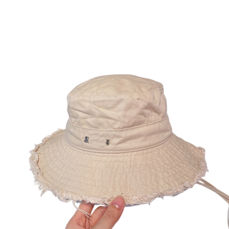 

designer buckets hat luxury le bob casquette artichaut wide brim frayed expedition summer curved drawstring fastening Blue light Yellow outdoor fishing