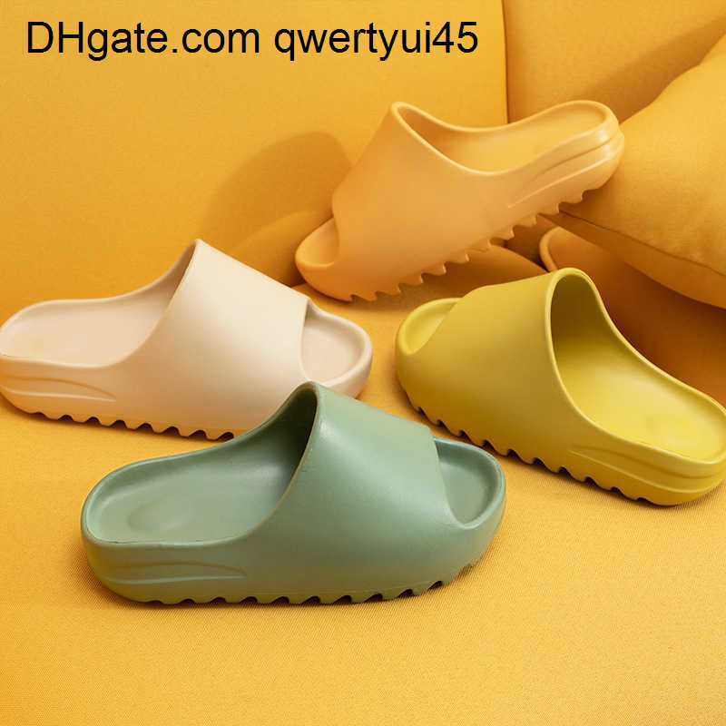 

qwertyui45 Slippers Slippers Men And Women Couple Thicken Summer Slippers Female Solid Color Home Indoor Shoes Serrated Edge Breathable Flip Flops 021723H, Black