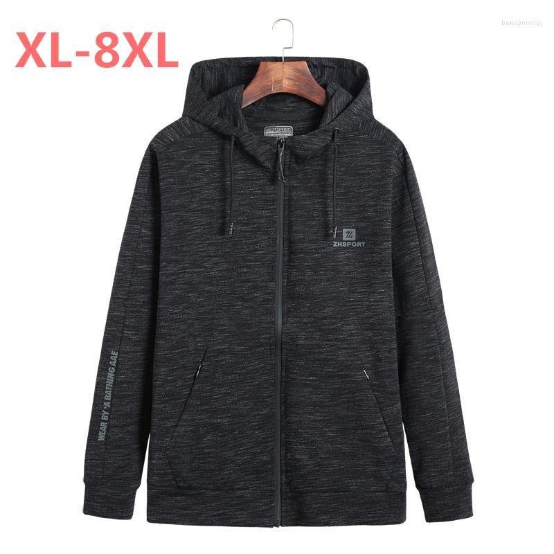 

Men's Jackets Plus Size 10XL 8XL 6XL Spring Autumn Men Jacket Coat Brand-clothing Solid Grey Hooded Male Top Quality Casual Outerwear