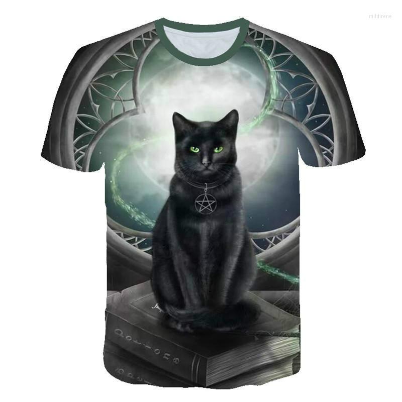 

Men's T Shirts 2023 Products Men's Mao Pattern Y2kclothes T-shirt Trend Street 3D Printed Fashion, Et0b222519e