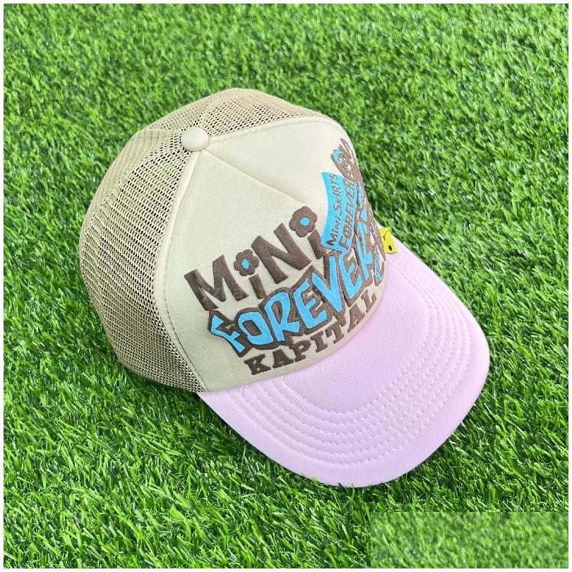 

Ball Caps Casual Baseball Couples Travel Truck Cap Summer Japanese Print Sunhat Adjustable Drop Delivery Fashion Accessories Hats Sc Dhm1W, Blue-black