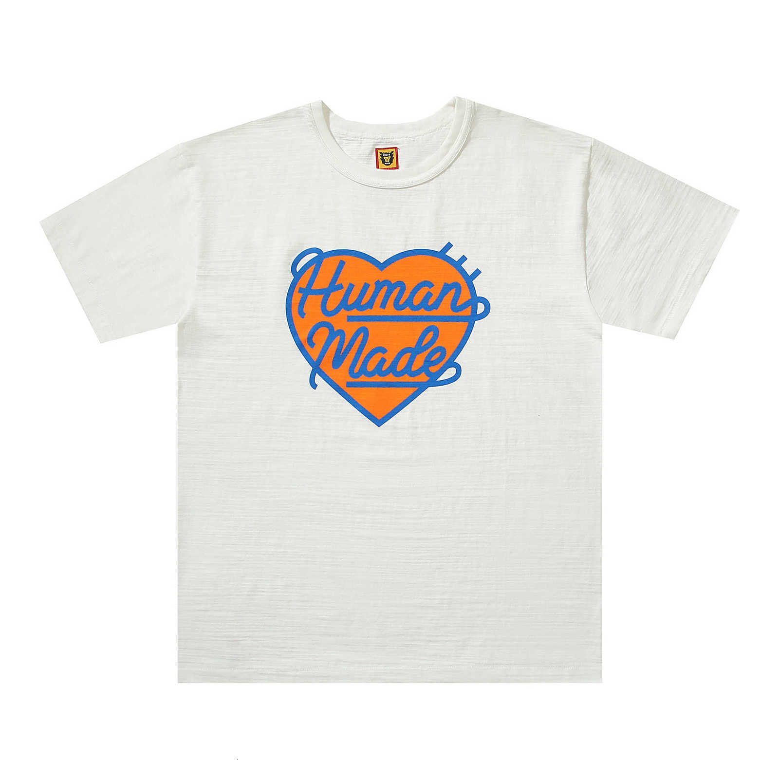 

Made Human Creative Letter Peach Heart Print T-shirt, White