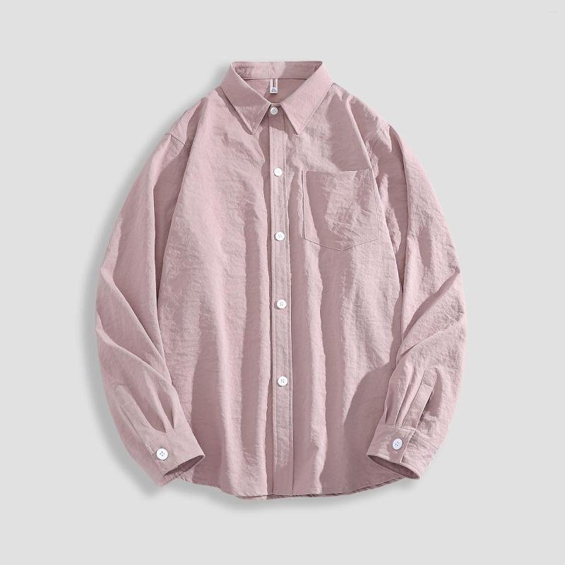 

Men's T Shirts Men Autumn Winter Single Breasted Casual Lapel Beach Long Sleeve Vacation Outdoor Holiday Shirt Top Down, Khaki