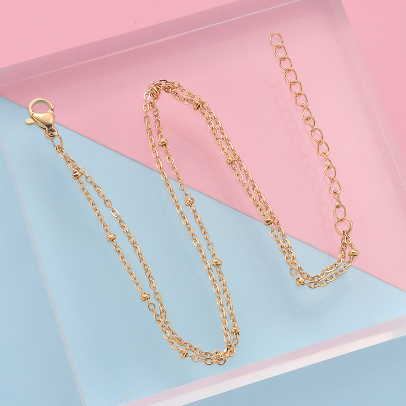 

Anklets Fnixtar 20pc Bracelet Stainless Steel Beach Jewelry On Foot Ankle s Leg Chain Gift 230216