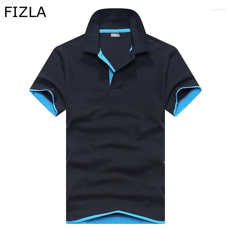 

Men' Polos FIZLA Est Brand Clothing Men Shirt High Quality Fashion Casual Style Solid Color Cotton Slim Fit Shirts