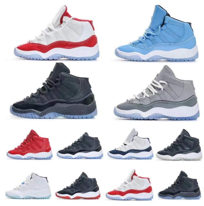 

Cool Grey kids shoes 11s slippers black boys grey sneaker 11 J designer basketball cherry trainers baby kid youth toddler infants children boy big Space Jam Metallic