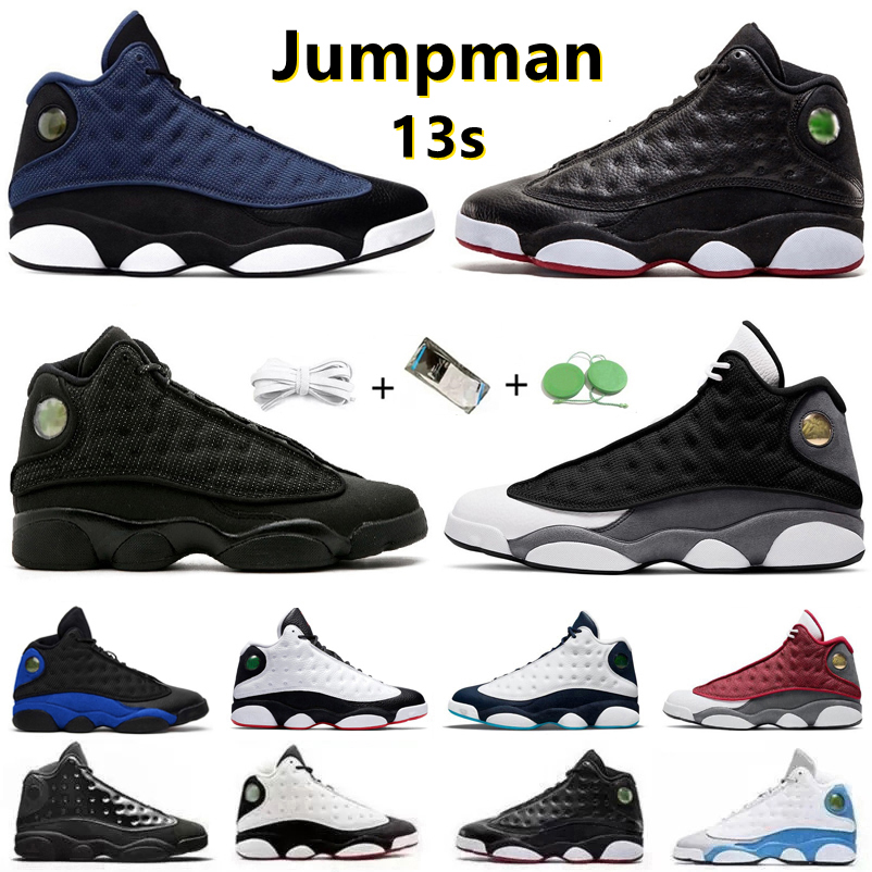 

Jumpman 13 13s Mens Basketball Shoes Playoffs French Brave University Blue Black Flint Cat Obsidian Court Purple Royal Chicago Bred DMP Men Trainers Sports Sneakers, Color#9