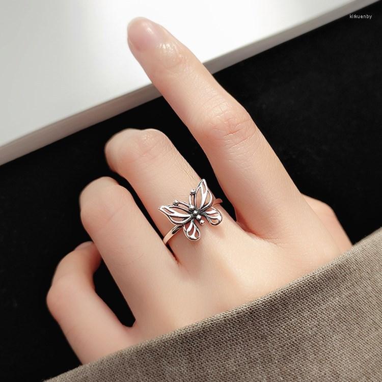 

Wedding Rings Charming Boho Korean Open Adjustable Butterfly For Women Ring Jewelry Valentine's Day GIFT