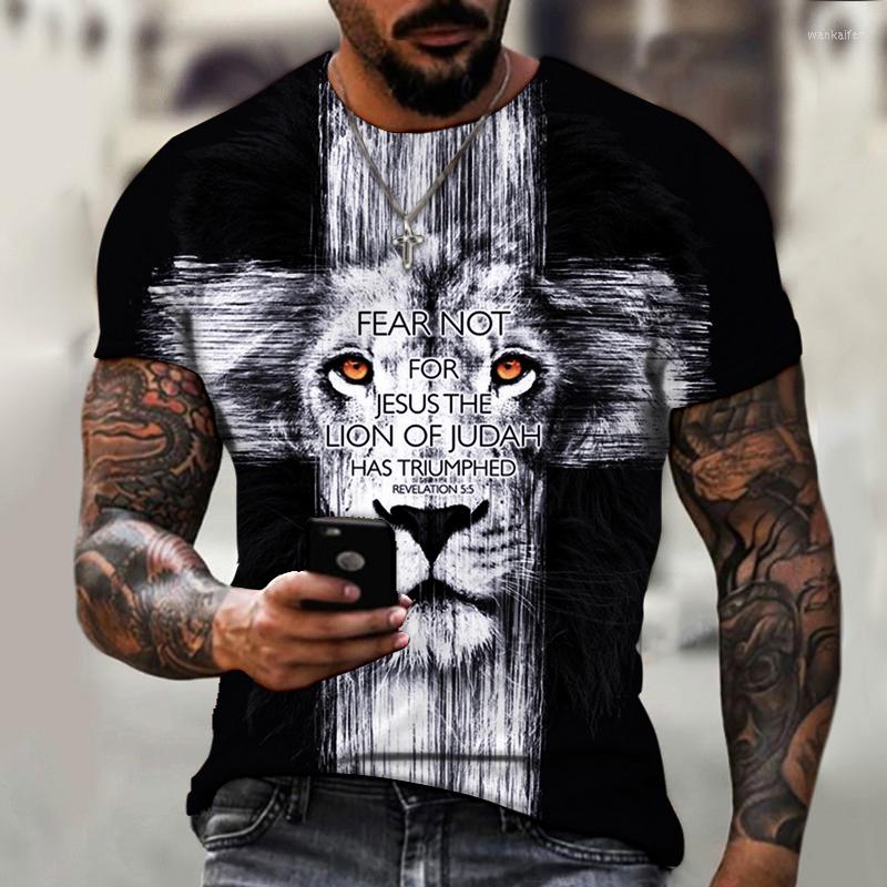 

Men's T Shirts 2023 Products Men's T-shirt Lion Pattern Y2kclots Trend Street 3D Printed Fashion, Et5kg22211r2