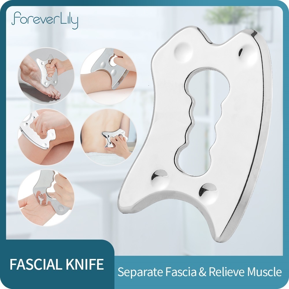 

Other Massage Items Fitness Muscle Scraping Massager Skin Tissue Myofascial Release Physical Therapy Fascial Knife Gua Sha Scraper Stainless Steel 230217
