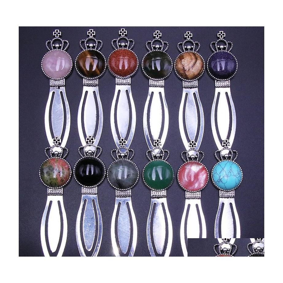 

Other Fashion Accessories Natural Rose Quartz Turquoise Stone Bookmark Jewelry Learning Material Whole Drop Delivery Dh2Yc