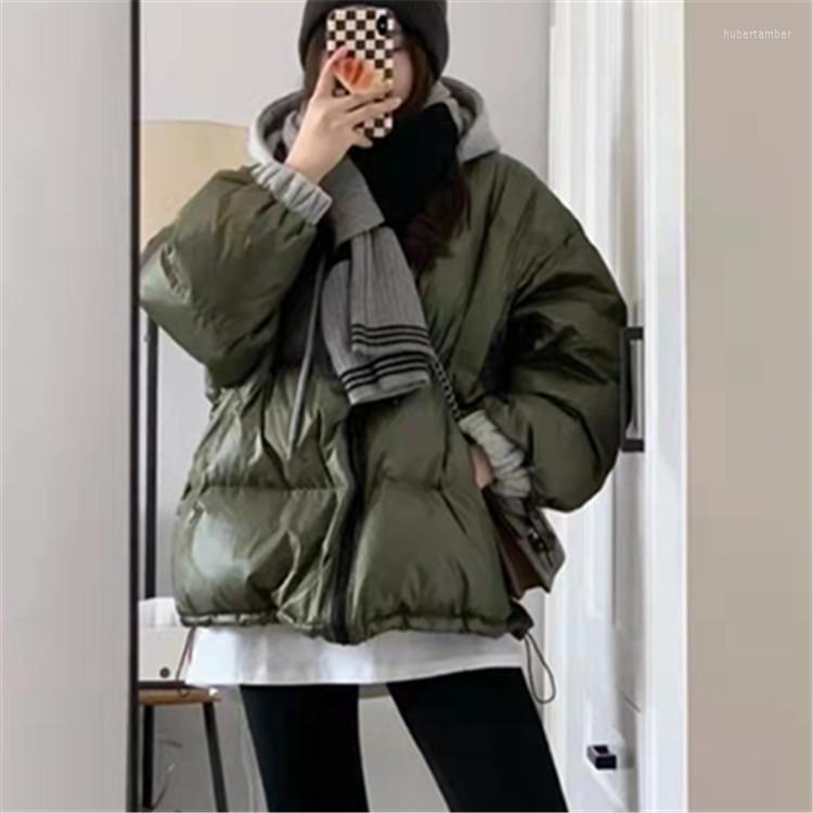 

Women's Down Bf Loose Short Coat Women Winter Coats Hooded 2023 Female Outwear Puffer Jacket, Black