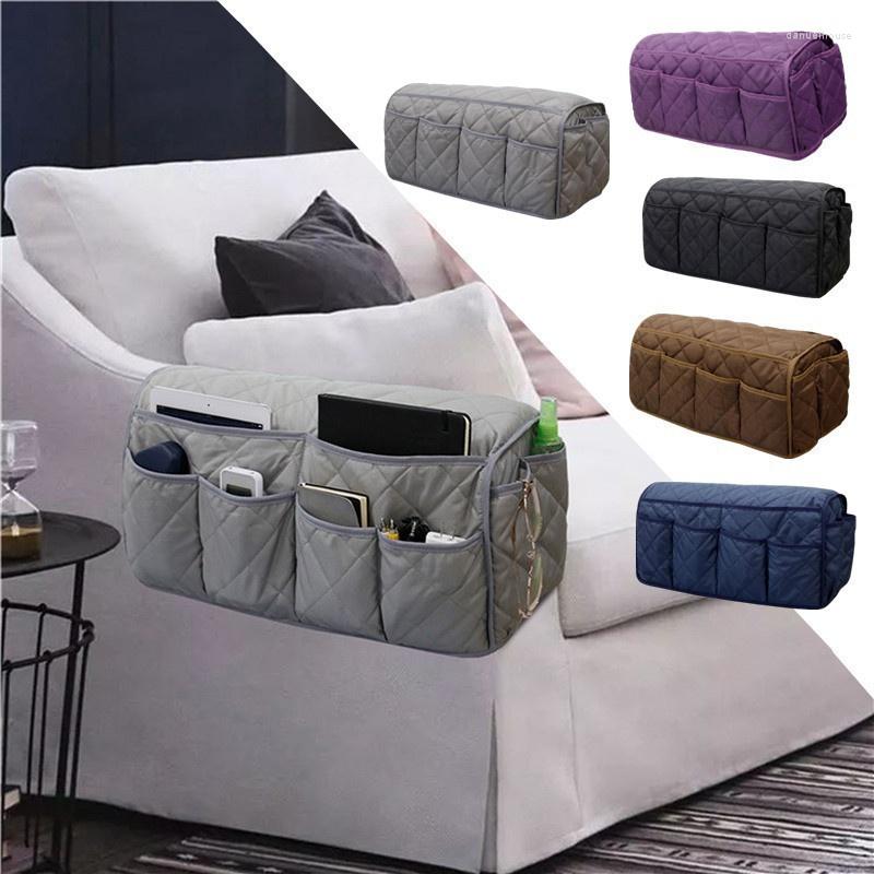 

Cosmetic Bags Sofa Armrest Hanging Storage Bag Couch Handrail Organizer Holder With 14 Pockets Armchair Home