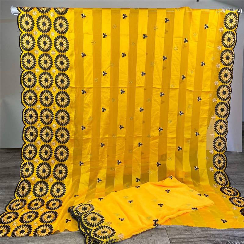 

Clothing Fabric High Quality Silk For Lady Dress Embroidered Satin Ribbon Organza Soft Sewing Materials 5 2 Yards