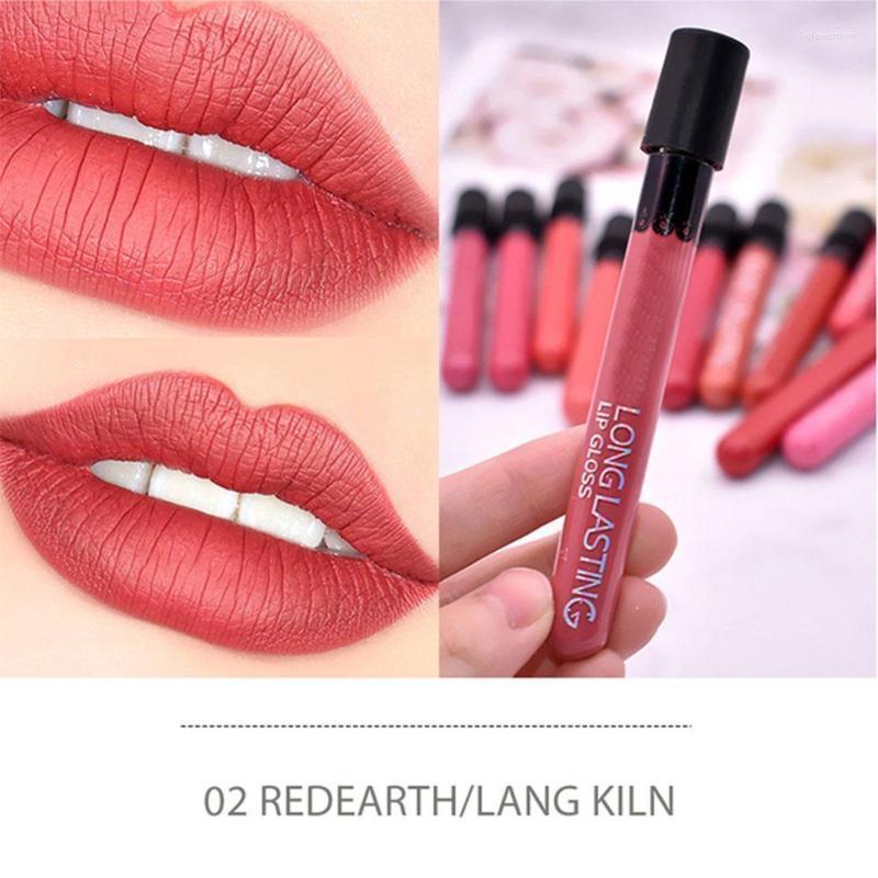 

Lip Gloss Colorful Lipstick Waterproof Long Lasting Matte Shimmer Glaze Glitter Tint Cosmetic Brown Nude Beauty Sexy Re M0L7 Kyle22
