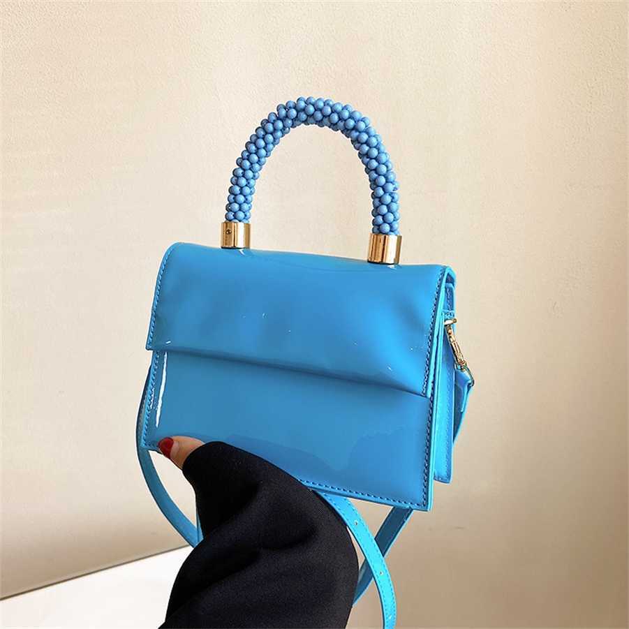 

Stuff Sacks solid color Pu trend personalized daily commuting simple sling single Shoulder Messenger Bag portable women's bag, White14
