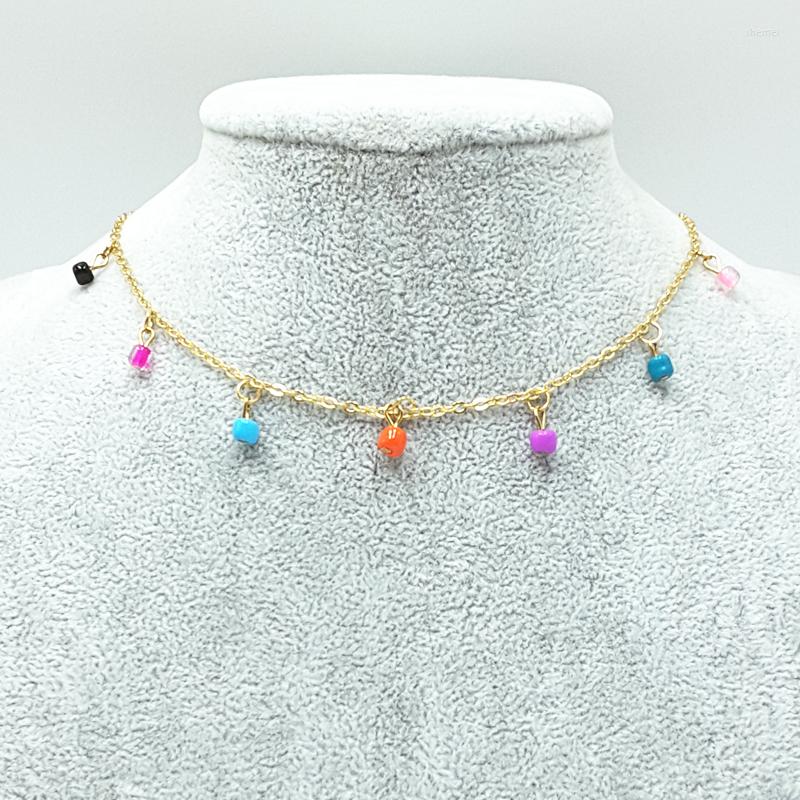 

Choker Arrival KBJW Original Multi-Color Beads Bohemian Jewelry Fashion Delicated All-Match Simple Necklace For Women