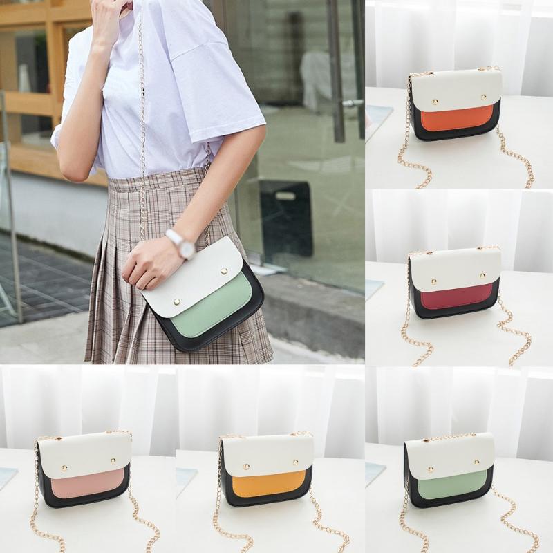 

Waist Bags Leisure Fashion Women Colorblock Crossbody Bag Hasp High Quality Shoulder Hand, Sky blue