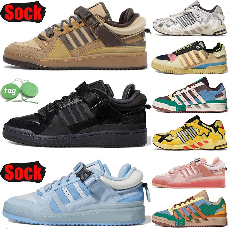 Mens womens Bad Bunny running shoes x Forums 84 Buckle Lows men women Melting Sadness Yellow Cream Easter Egg tainers sports