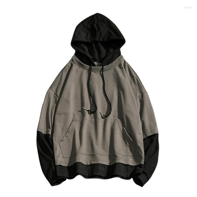 

Men's Hoodies Pullover Long Sleeve Cotton Hoodie Sweatshirt Mens Hip Hop Streetwear Casual Fashion Clothes Colorblock, Green