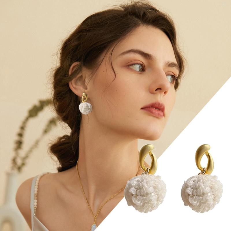 

Hoop Earrings Cute Ball Femininity Personality Simple 3 Set For Holes Jewelry Women