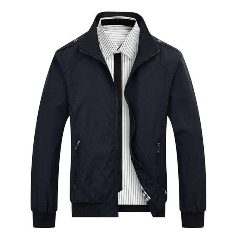 

Men's Jackets Spring Jacket Great Casual Shoulder Strap Coat, Blue