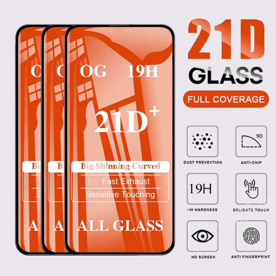 

21D Screen Protector Tempered Glass for IPhone 14 13 12 11 Pro Max X XR XS Max 12Pro