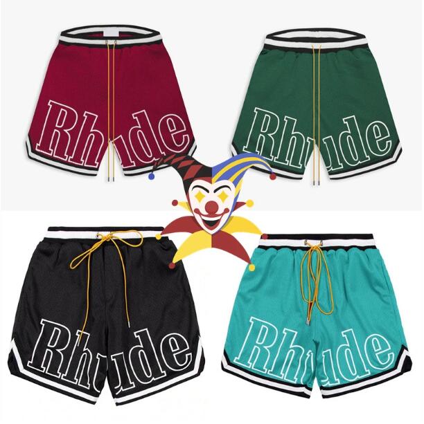 

2023ss Shorts Men Women Casual Mesh Leather Embroidered Track