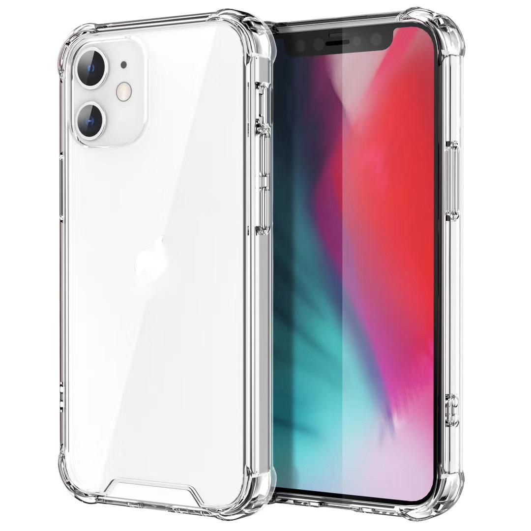 

Transparent Shockproof Acrylic Hybrid Armor Phone Cases for iPhone 14 13 12 11 Pro XS Max XR 8 7 6 Plus Samsung S22 S21 S20 Note20