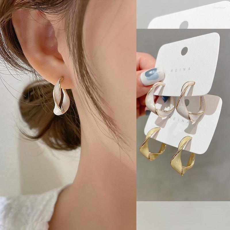 

Hoop Earrings Vintage Twisted Classic Women Girls Dainty Gold Or Silver Plated