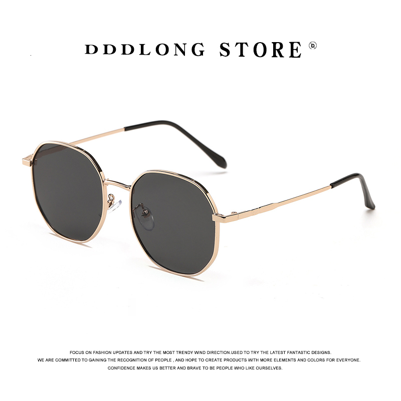 

Sunglasses DDDLONG Retro Fashion Square Women Men Metal Sun Glasses Classic Vintage UV400 Outdoor De Sol D38 230216