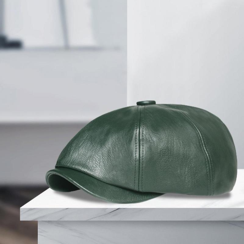 

Berets Painter Hat Decorative Skin-Touch Warm Casual Vintage Solid Color Octagonal Beret For Beach, Grey