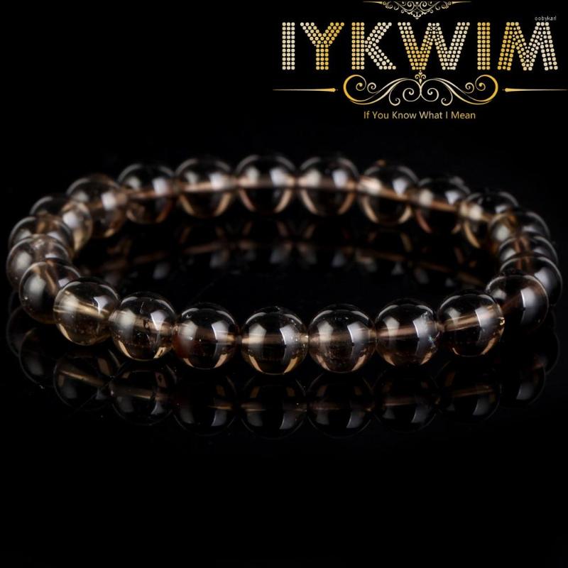 

Strand Natural Stone Bracelet Smoky Quartzs Crystals Beads Jewelry Gift For Men Magnetic Health Protection Women 6 8mm