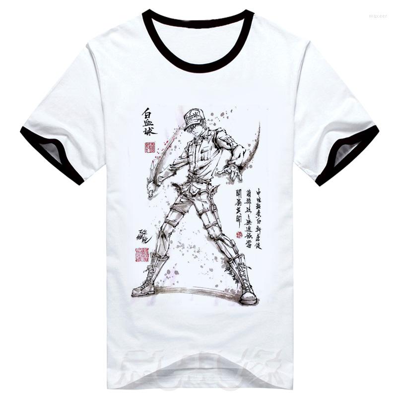 

Men' T Shirts Cells At Work! Red Blood Cell Cosplay T-shirt Hataraku Saibou Shirt Summer Cotton Short-sleeve Tees Tops, 22