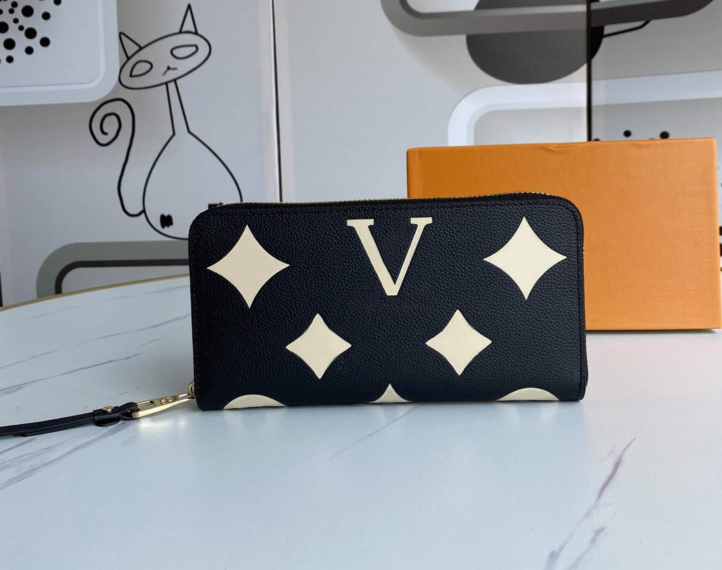 

Fashion designer wallets luxury Pochette Felicie purse men women clutch bags Highs quality flower letter zippy zipper card holders with original box dust bag, 69794#monogrames