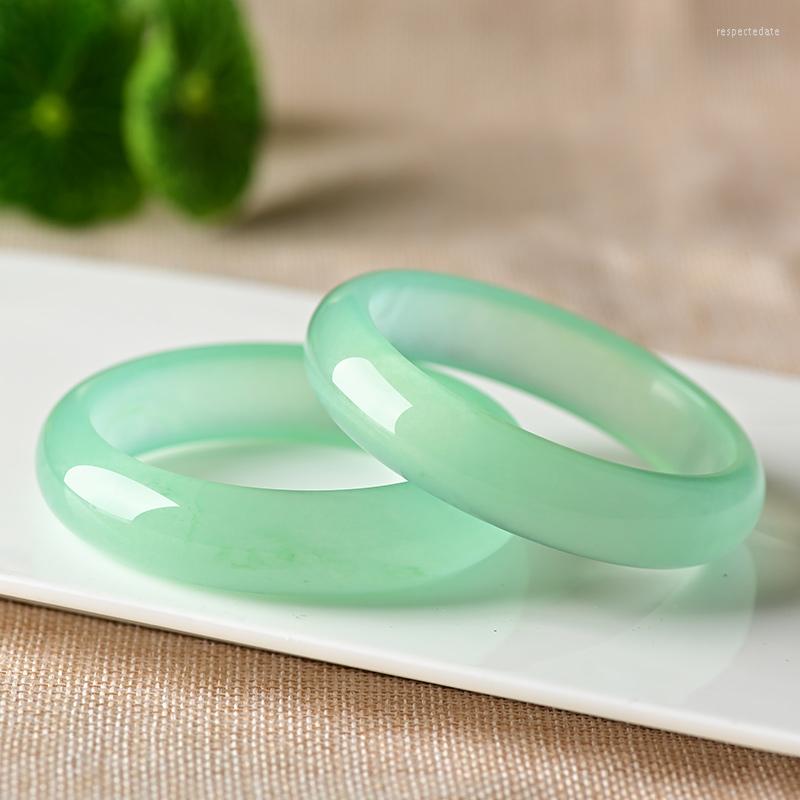 

Bangle Zheru Jewelry Natural Burmese Jadeite 54mm-64mm Light Color Bracelet Elegant Princess Gift