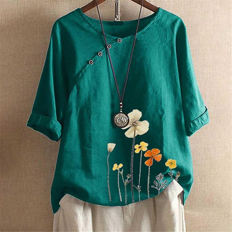 

Women' T Shirts Shirt For Juniors Women' Half Sleeve Casual Blouse Tunic Light Long, Sky blue