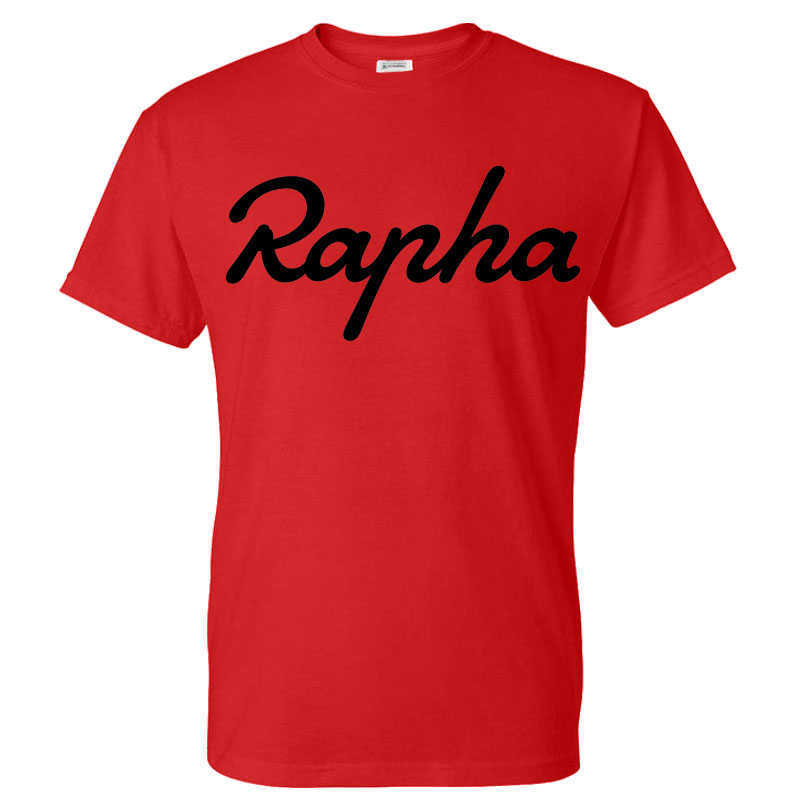 

Men's T-Shirts 2021 Women Men Fashion Rapha Pattern Print Short Sleeve Straight T Shirt O-Neck Short Sleeve Tshirt Cotton Shirt L230217, Red
