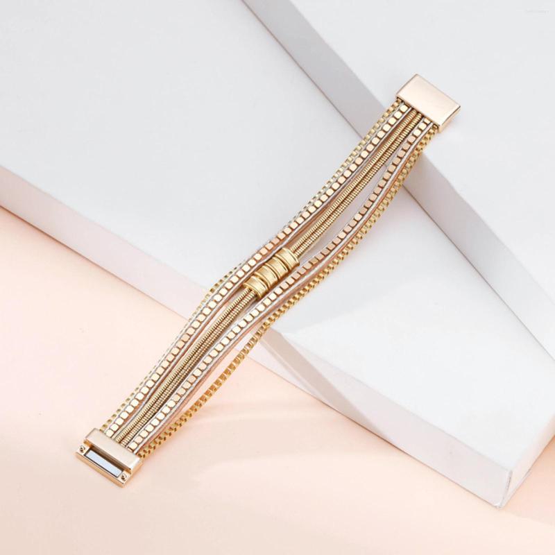 

Bangle Bracelet Wrist Cuff Layered Chain Multilayer Alloy Fashion For Women Retro