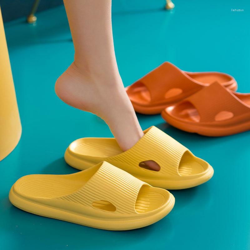 

Slippers Unisex Home Summer Indoor Floor Non-slip Women Shoes Couple Family El Bathroom Bath Soft Sole Large Size Girl Slides, Blue