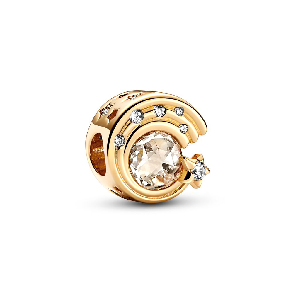 925 livres Argent New Fashion Charm Pandora - Bracelet chaîne serpent, broche météorite femelle, perles de piste en spirale femelle, cadeau de bi