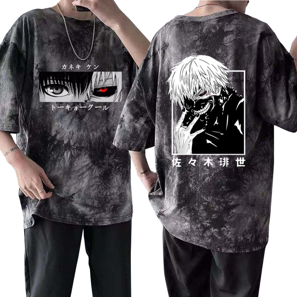 

Men' T-Shirts Japanese Anime Kaneki Ken Tokyo Ghoul T Shirt Men Cool Manga Graphic Summer T-Shirt Casual Grunge Tshirt Streetwear Top Tee Male 230217, Black