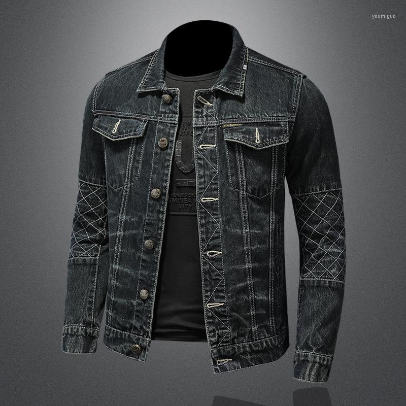 

Men's Jackets Retro Casual Denim Coat Men Biker Trend Jacket Spring And Autumn