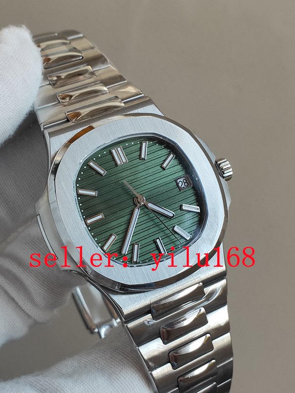 

3K factory men Luxury men watch pp quality 40mm thickness 5711 series 8.3mm ETA324sc movement No noise waterproof and luminous Folding machine stainless steel, White