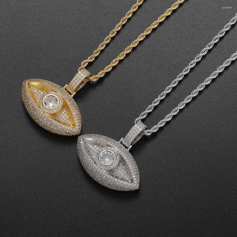 

Pendant Necklaces Brass Micro Pave Cubic Zircon Pendants Women Necklace Hip Hop Jewelry Party Gift CN425