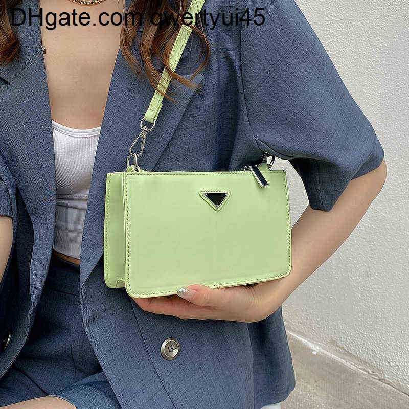 

qwertyui45 Clutch Bags Simple Female Leather Shoulder Bags for Women Small Green Tote Crossbody Bags Summer Square Messenger Bag Luxury Handbags 021723H, Pink